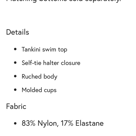 La Blanca Goddess Halter Bikini Top Ice Blue Sz 6 Small NWT Ruched Molded Cups - Picture 12 of 12